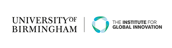University of Birmingham The Institute for Global Innovation logo lockup