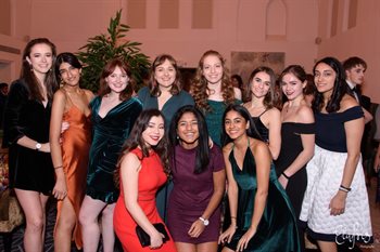 Students at an event