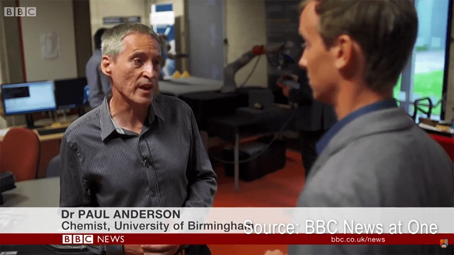 Dr Paul Anderson speaking to BBC New at One