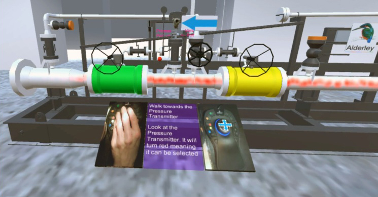 VR training  for natural gas vessel engineers