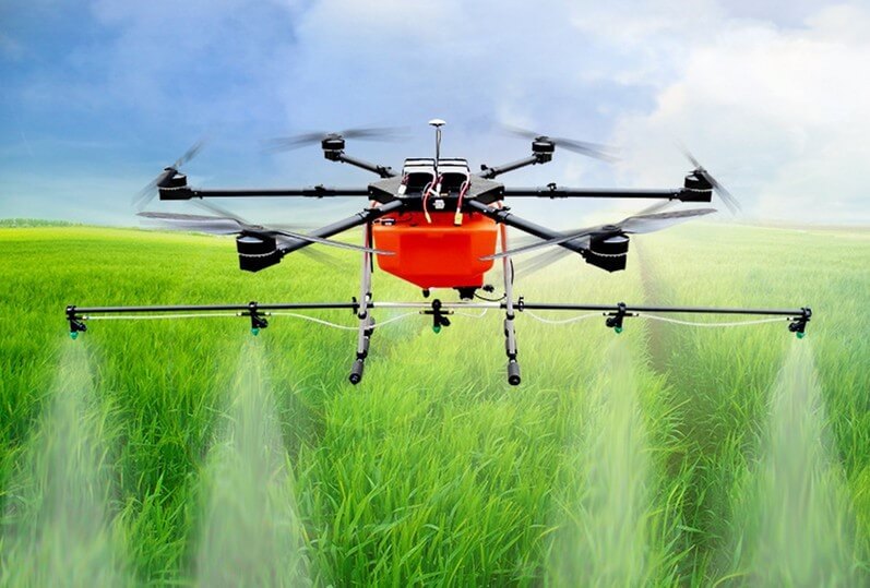 A drone used in agri-spay