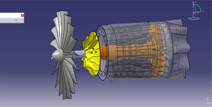 Honda engine illustration