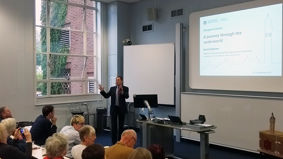 Professor David Chapman delivering his Inaugural Lecture