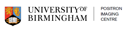 University of Birmingham crest with Positron Imaging Centre wordmark