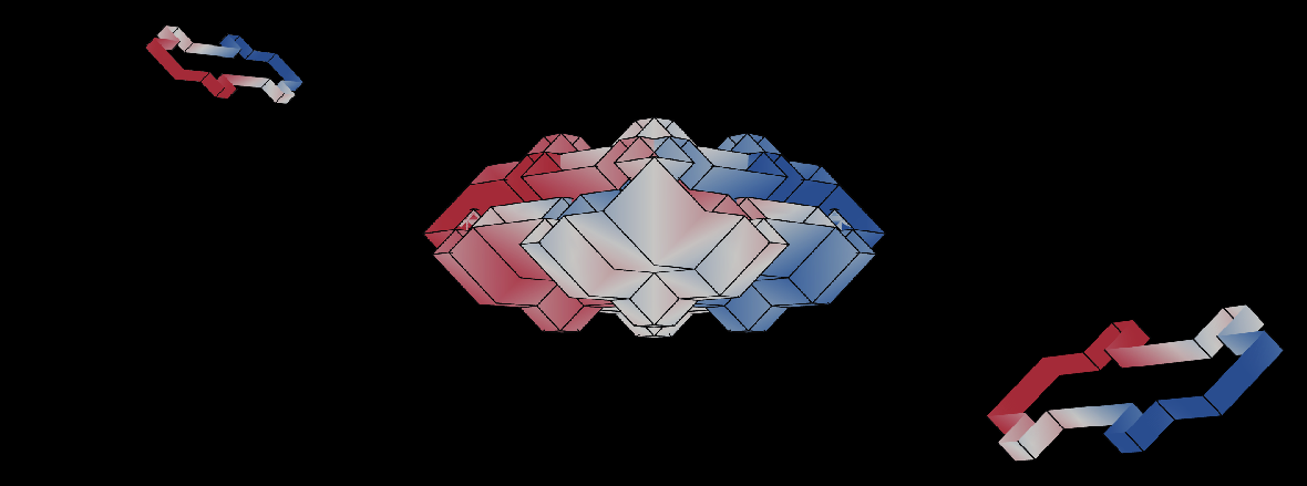 Illustration of a hypothetical device for studying the quantum Hall effect in a world with four spatial dimensions