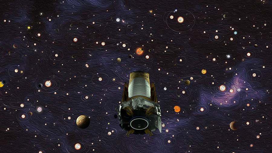 Artist illustration of the NASA Kepler Mission. Credit: NASA