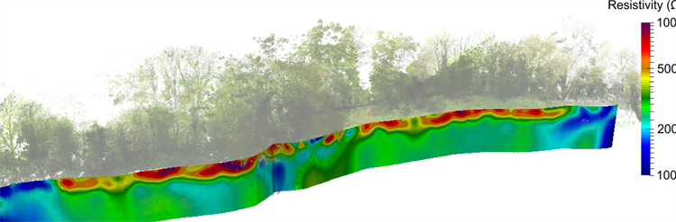 The distribution of electrical resistivity