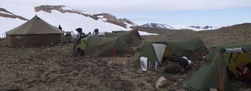 Camp in Svalbard