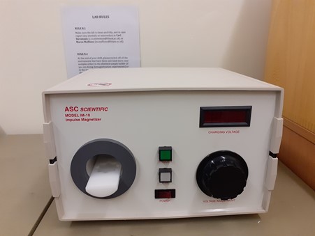Photo of the IM-10 Impulse Magnetizer (ASC Scientific) used in the PUMA Paleomagnetic Laboratory