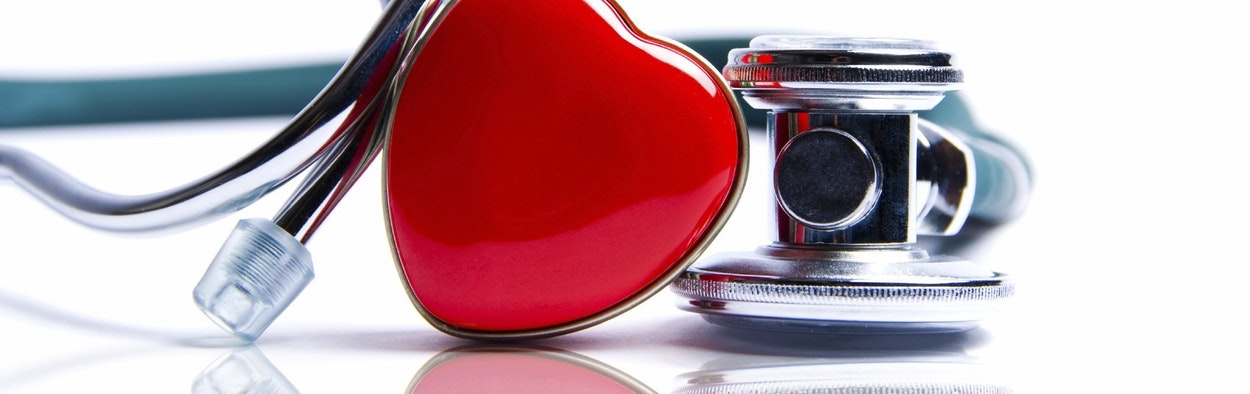 Picture of heart and stethoscope