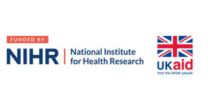 Funded by NIHR (National Institute for Health Research) and UK Aid logos