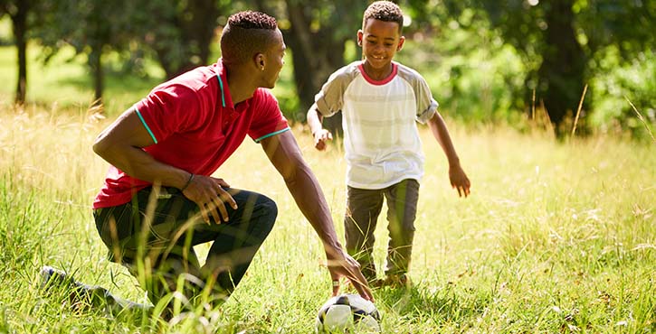 father-son-football