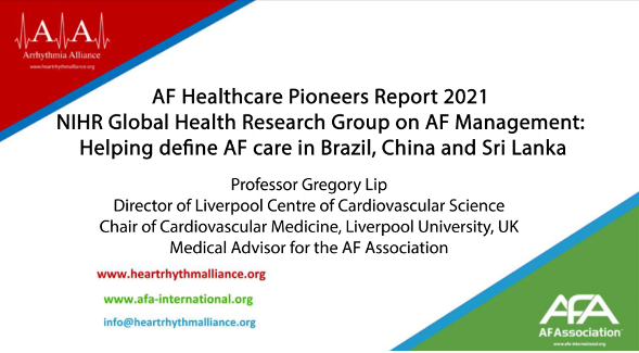 AF Healthcare Pioneers Report Certificate 2021