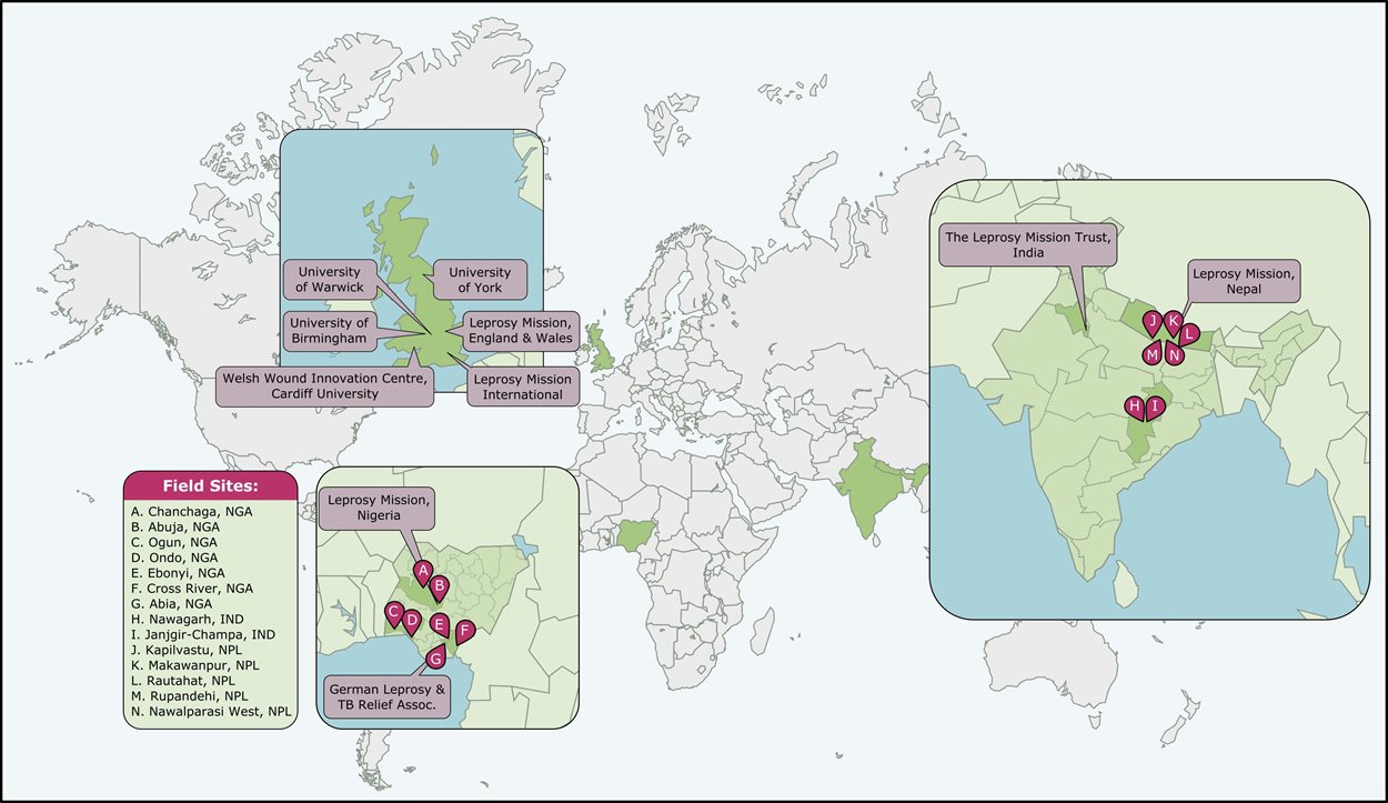 World Map Leprosy
