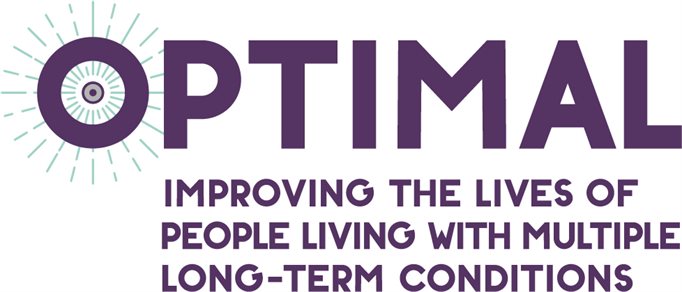 Logo for OPTIMAL project: Improving the lives of people living with multiple long-term conditions