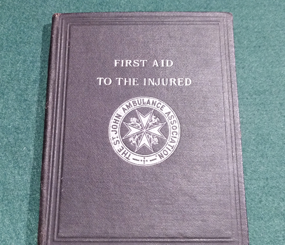 Cover of the 1896 version of First Aid to the Injured