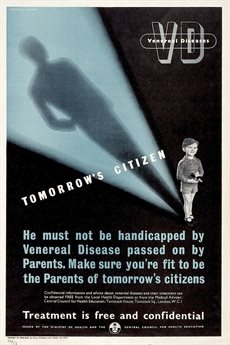 VD poster with a small child
