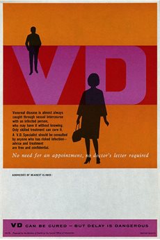 VD poster with a man and woman silhouetted
