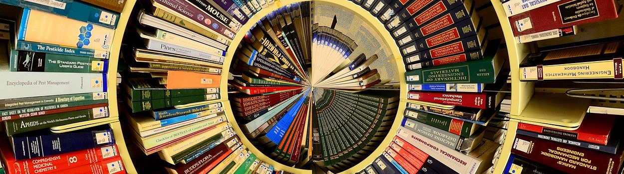 spiral of books