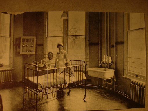 A ward on the Children's Hospital, Birmingham, c. 1920s.
