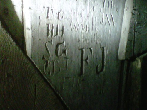 early graffiti in an 18th Century infirmary