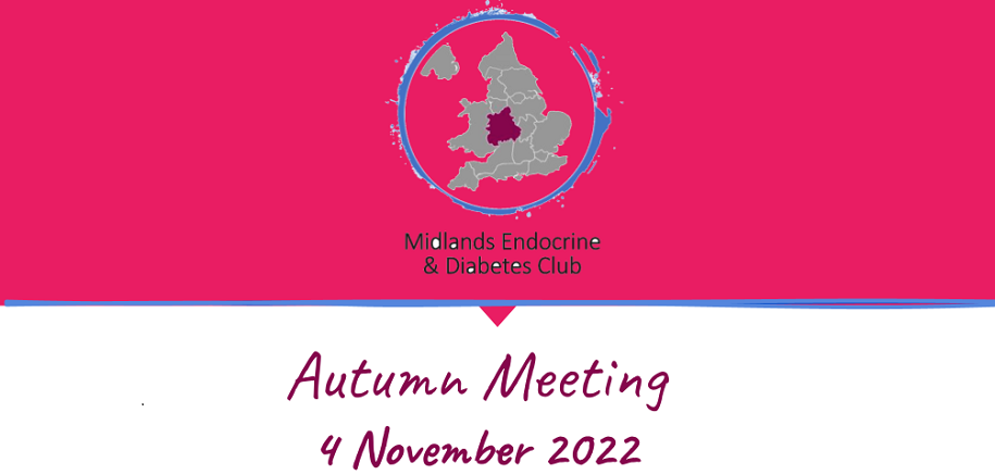 Midlands Endocrine and Diabetes Club (MEDC) autumn meeting 2022 banner