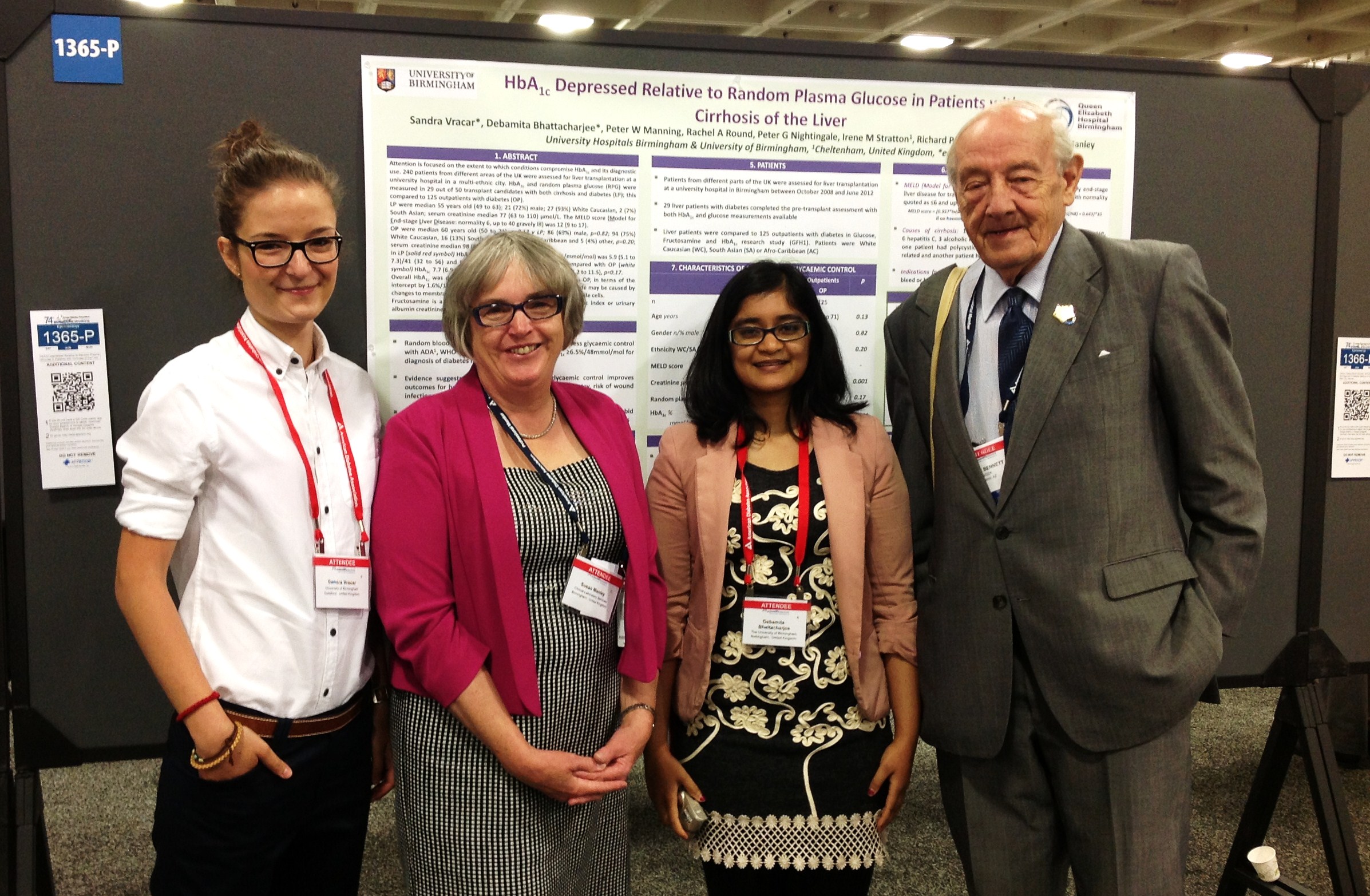 Students and staff at the 2014 American Diabetic Association Conference in San Francisco