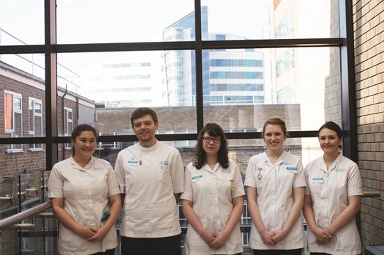 Group photo in front of the QE building