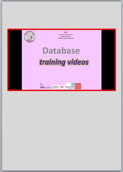 WILL database training videos thumbnail (portrait)