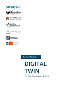 Digital Twin for East Birmingham & TEED Report Cover