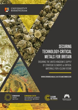 Securing Technolgy-Critical Materials for Britain Policy Commission Report Cover