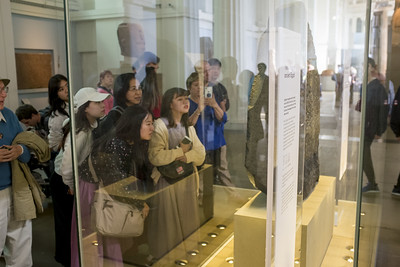 visitors at the British Museum