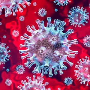 Red Coronavirus image