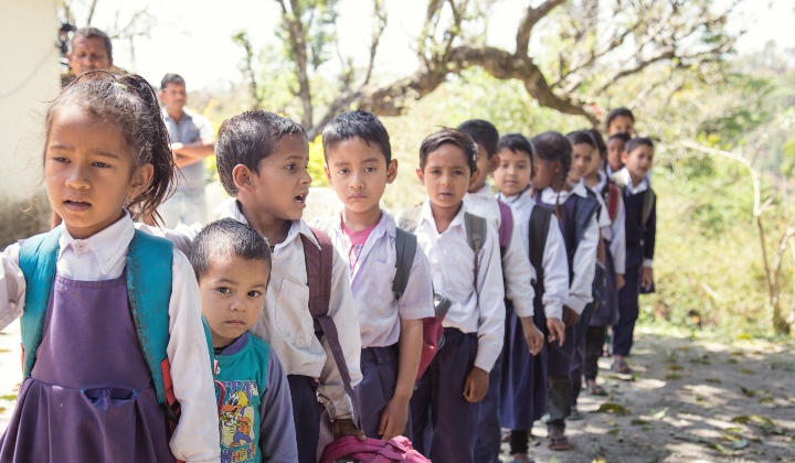 School Kids in India