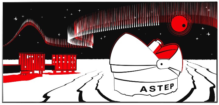 Artist's impression of the ASTEP Telescope at Concordia