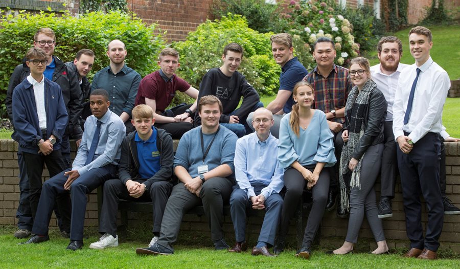 A group of University of Birmingham apprentices