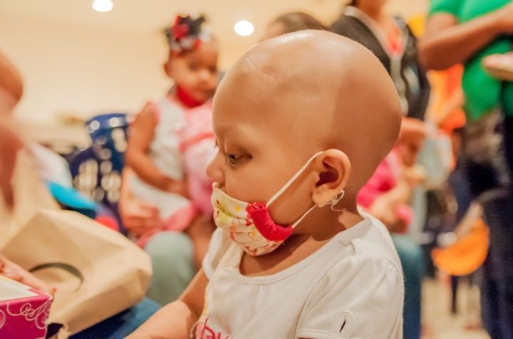 Young child in hospital