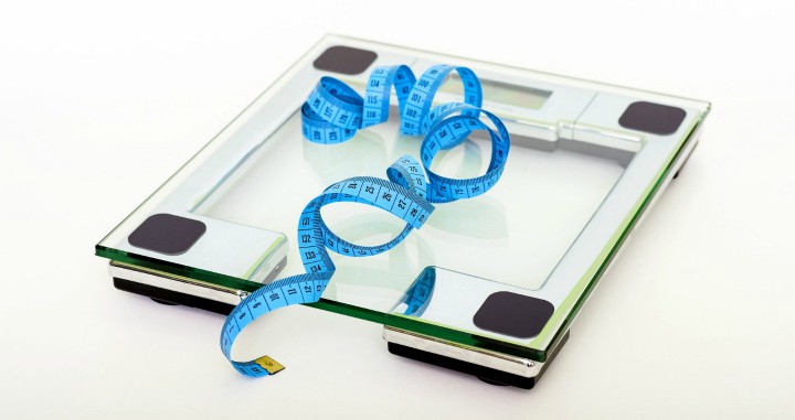 Image showing digital scales and a tape measure