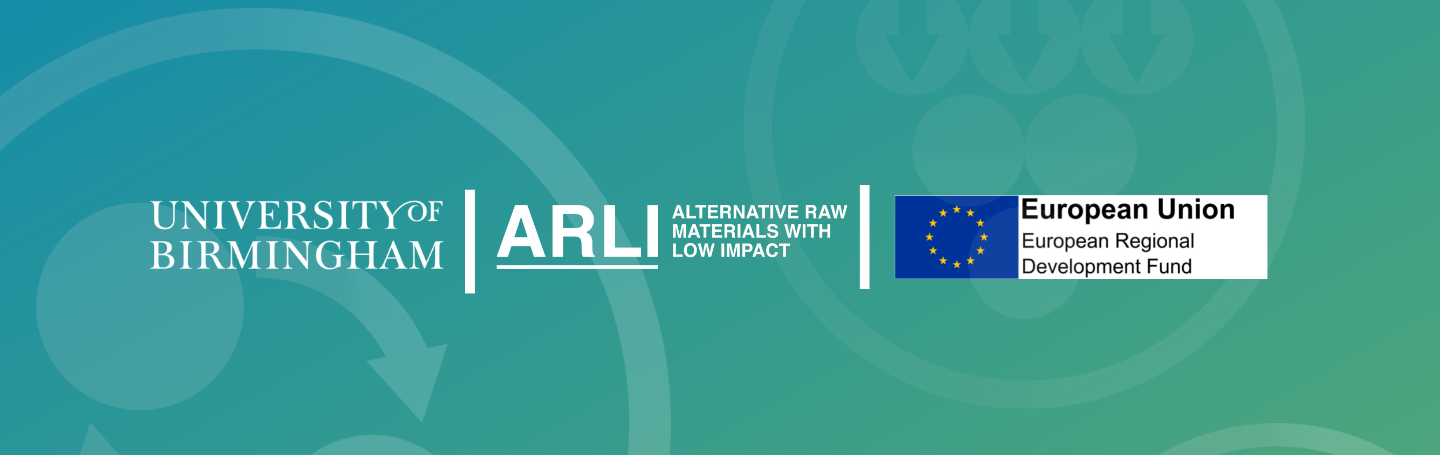 ARLI Landing Banner - University of Birmingham, ARLI and European Regional Development Fund Logos
