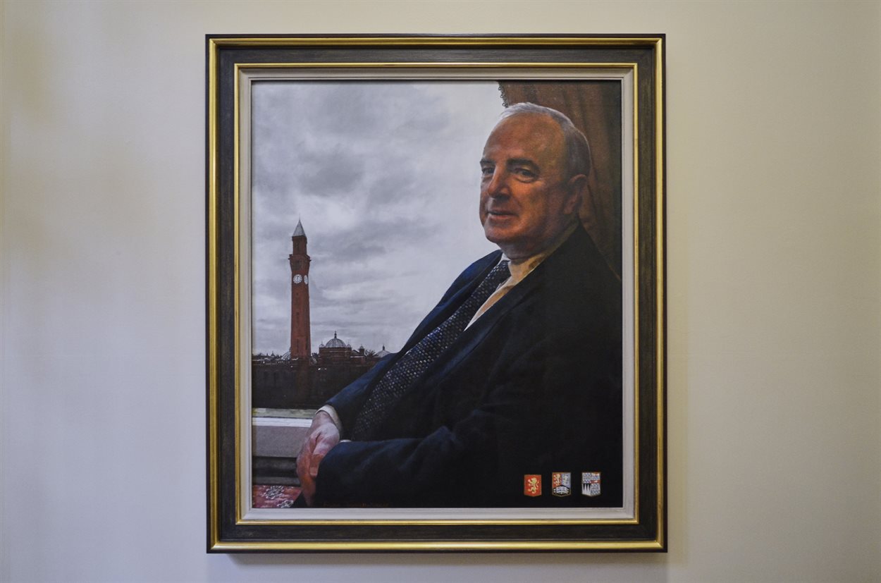Ed Smith portrait - Installed in Aston Webb Building 1