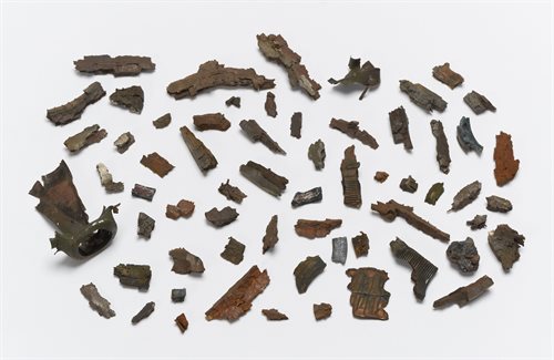 Shrapnel found by students in 1940, University Heritage Collection