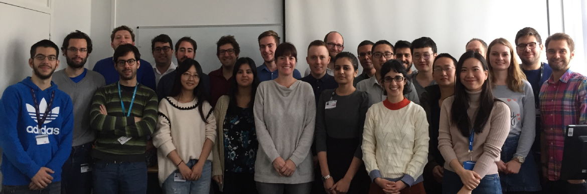 Group photo of Professor Rachel O'Reilly and her research group