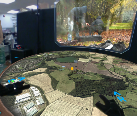 BAE Systems Future Mission Systems 2035 Mixed Reality 'command table' interface