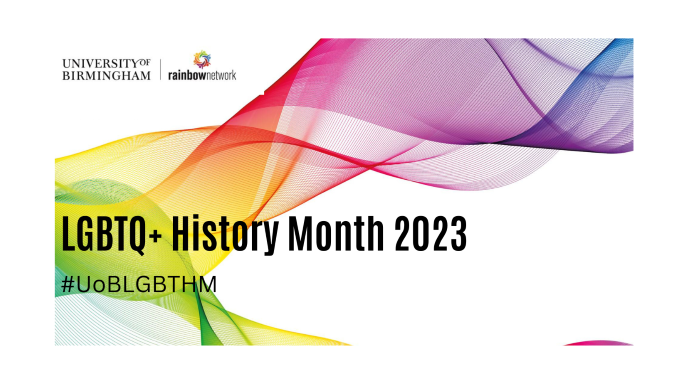 LGBTQ+ History Month 2023 banner