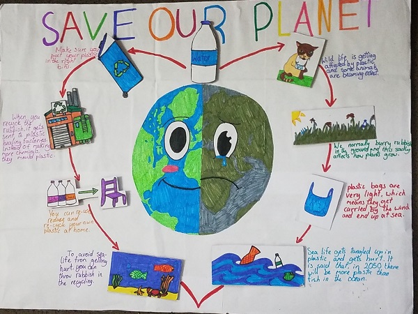 Plastic pollution poster