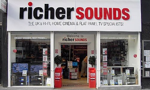 Case study - Richer Sounds shop front