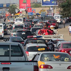Traffic congestion in Accra