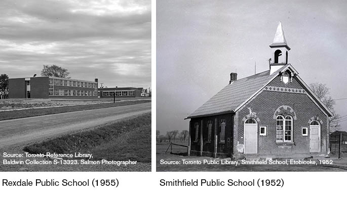 Rexdale Public School 1955 and Smithfield Public School 1952
