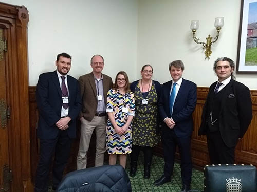 Our Right to Study campaign team meet with former Universities Minister Skidmore in Westminster.