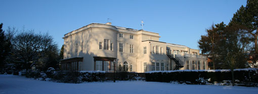 Park House in the snow